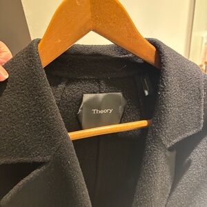 Theory Charcoal Textured Coat
